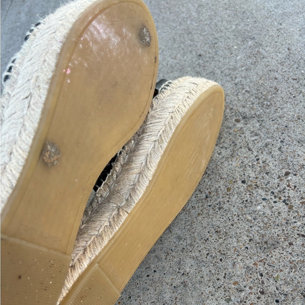 Tory Burch Fisherman Platform Espadrille Sandals - Picture 12 of 14